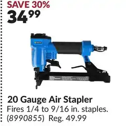 Princess Auto 20 Gauge Air Stapler offer