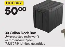 Princess Auto 30 Gallon Deck Box offer