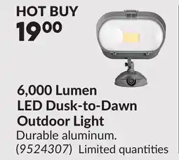 Princess Auto 6,000 Lumen LED Dusk-to-Dawn Outdoor Light offer