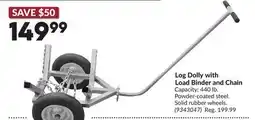 Princess Auto Log Dolly with Load Binder and Chain offer