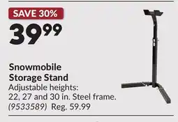 Princess Auto Snowmobile Storage Stand offer