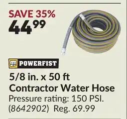 Princess Auto 5/8 in. x 50 Contractor Water Hose offer