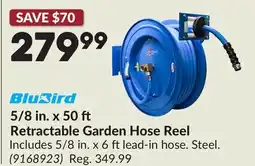 Princess Auto 5/8 in. x 50 Retractable Garden Hose Reel offer