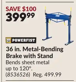 Princess Auto 36 in. Metal-Bending Brake with Stand offer