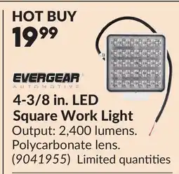 Princess Auto 4-3/8 in. LED Square Work Light offer