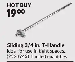 Princess Auto Sliding 3/4 in. T-Handle offer