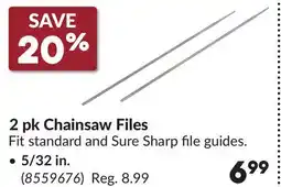 Princess Auto 5/32 in. 2 pk Chainsaw Files offer