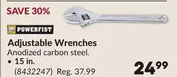 Princess Auto 15 in. Adjustable Wrenches offer