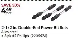 Princess Auto 3 pk #2 Phillips 2-1/2 in. Double-End Power Bit Sets offer