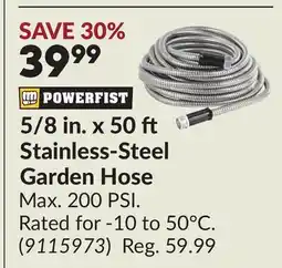 Princess Auto 5/8 in. x 50 Stainless-Steel Garden Hose offer
