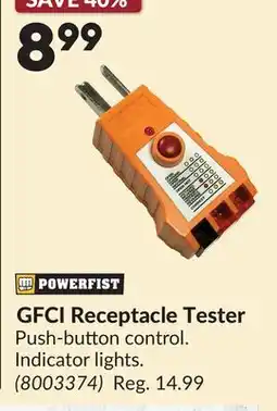 Princess Auto GFCI Receptacle Tester offer