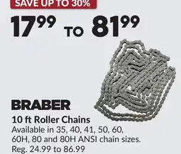 Princess Auto 10 ft Roller Chains offer