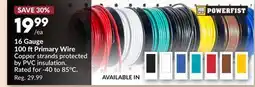 Princess Auto 16 Gauge 100 ftPrimary Wire offer