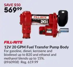 Princess Auto 12V 20 GPM Fuel Transfer Pump Body offer