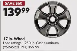 Princess Auto 17 in. Wheel offer