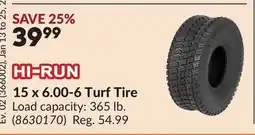 Princess Auto 15 x 6.00-6 Turf Tire offer