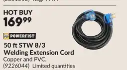 Princess Auto 50 ftSTW 8/3 Welding Extension Cord offer
