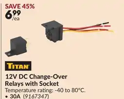 Princess Auto 30A 12V DC Change-Over Relays with Socket offer