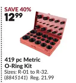 Princess Auto 419 pc Metric O-Ring Kit offer