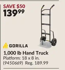 Princess Auto 1,000 lb Hand Truck offer