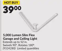 Princess Auto 5,000 Lumen Slim Flex Garage and Ceiling Light offer