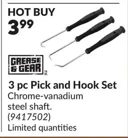 Princess Auto 3 pc Pick and Hook Set offer