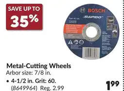 Princess Auto Metal-Cutting Wheels 4-1/2 in. Grit: 60 offer