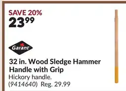 Princess Auto 32 in. Wood Sledge Hammer Handle with Grip offer