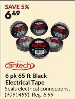 Princess Auto 6 pk 65 ft Black Electrical Tape offer