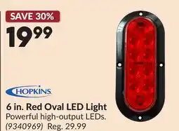 Princess Auto 6 in. Red Oval LED Light offer