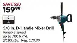 Princess Auto 5/8 in. D-Handle Mixer Drill offer