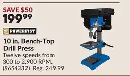 Princess Auto 10 in. Bench-Top Drill Press offer