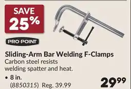 Princess Auto Sliding-Arm Bar Welding F-Clamps offer