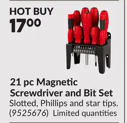 Princess Auto 21 pc Magnetic Screwdriver and Bit Set offer