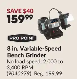 Princess Auto 8 in. Variable-Speed Bench Grinder offer