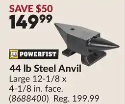 Princess Auto 44 lb Steel Anvil offer