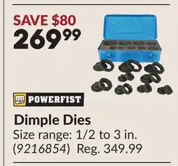 Princess Auto Dimple Dies offer