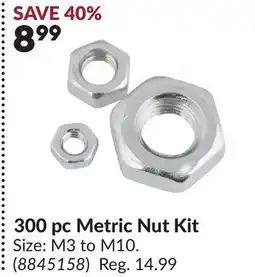 Princess Auto 300 pc Metric Nut Kit offer