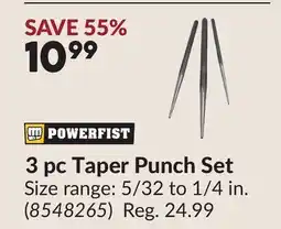 Princess Auto 3 pc Taper Punch Set offer