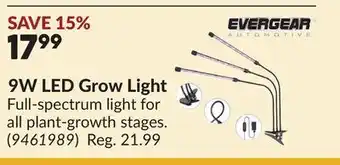 Princess Auto 9W LED Grow Light offer