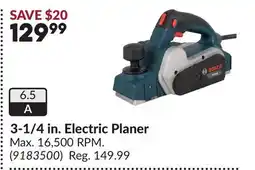 Princess Auto 3-1/4 in. Electric Planer offer