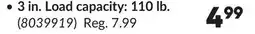 Princess Auto Thermoplastic-Rubber Swivel Stem Casters 3 in. Load capacity: 110 lb offer