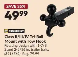 Princess Auto Class II/III/IV Tri-Ball Mount with Tow Hook offer
