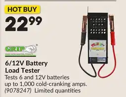 Princess Auto 6/12V Battery Load Tester offer