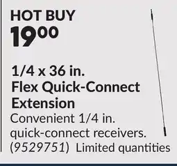 Princess Auto 1/4 x 36 in. Flex Quick-Connect Extension offer