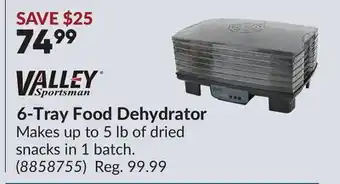 Princess Auto 6-Tray Food Dehydrator offer