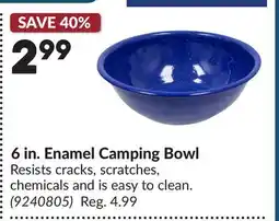 Princess Auto 6 in. Enamel Camping Bowl offer