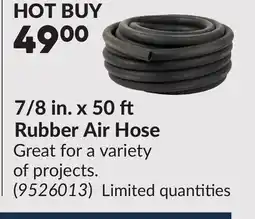 Princess Auto 7/8 in. x 50 Rubber Air Hose offer
