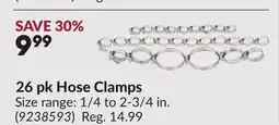 Princess Auto 26 pk Hose Clamps offer