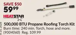 Princess Auto 500,000 BTU Propane Roofing Torch Kit offer